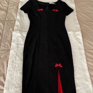 EUC Muxxn pinup girl style black & red dress